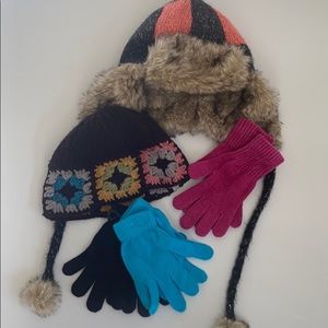 ROXY & Scott snow beanies ❄️ with new gloves